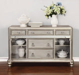 Danette 5-Drawer Dining Server Metallic Platinum from Coaster - Luna Furniture