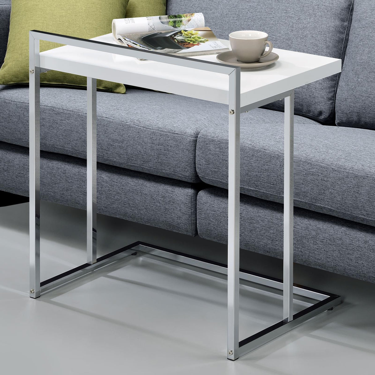 Dani Rectangular Snack Table with Metal Base from Coaster - Luna Furniture