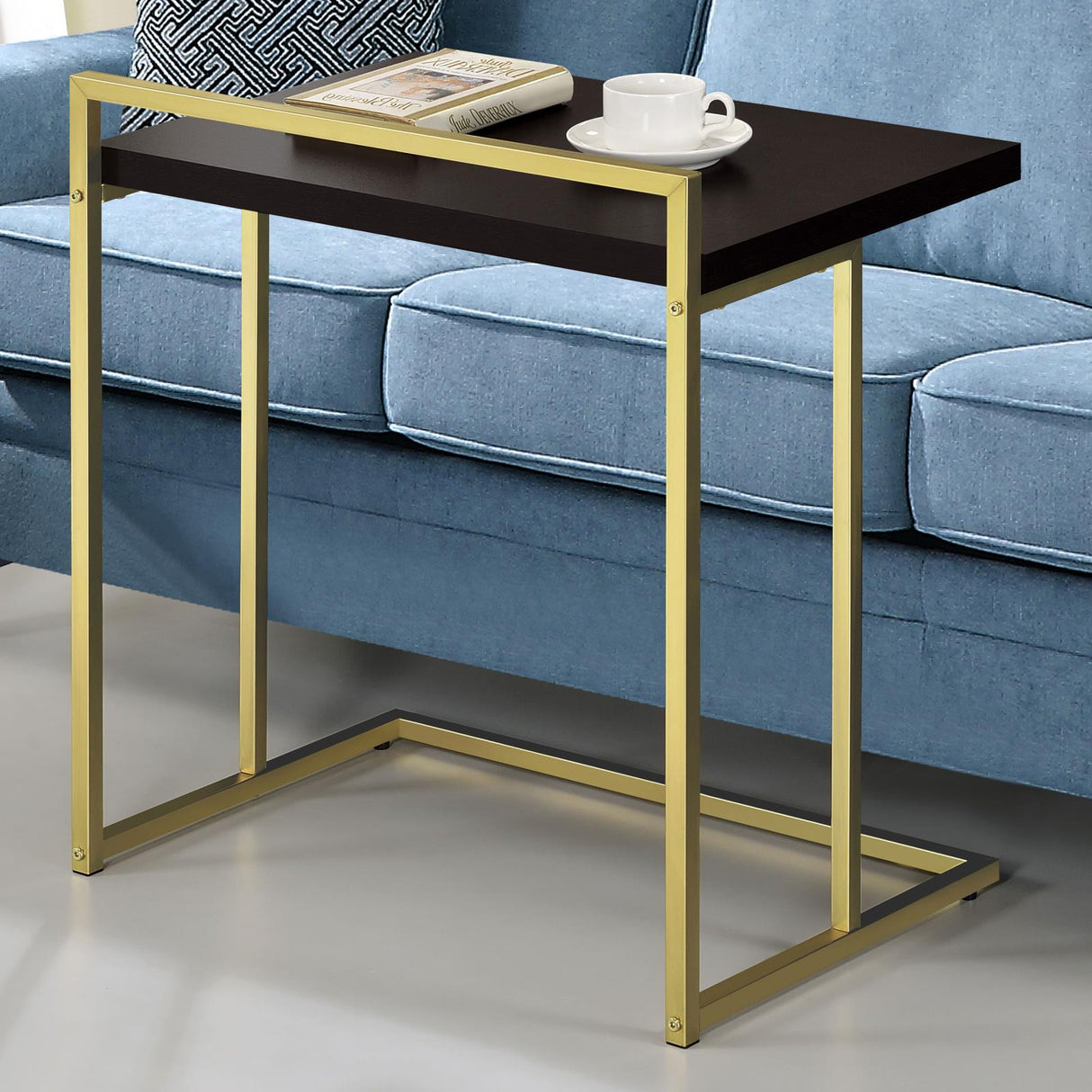 Dani Rectangular Snack Table with Metal Base from Coaster - Luna Furniture