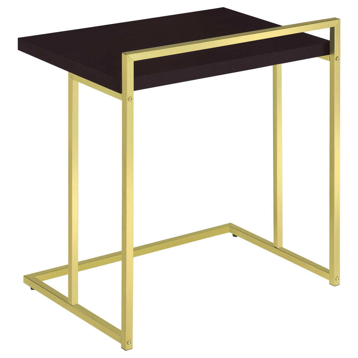 Dani Rectangular Snack Table with Metal Base from Coaster - Luna Furniture