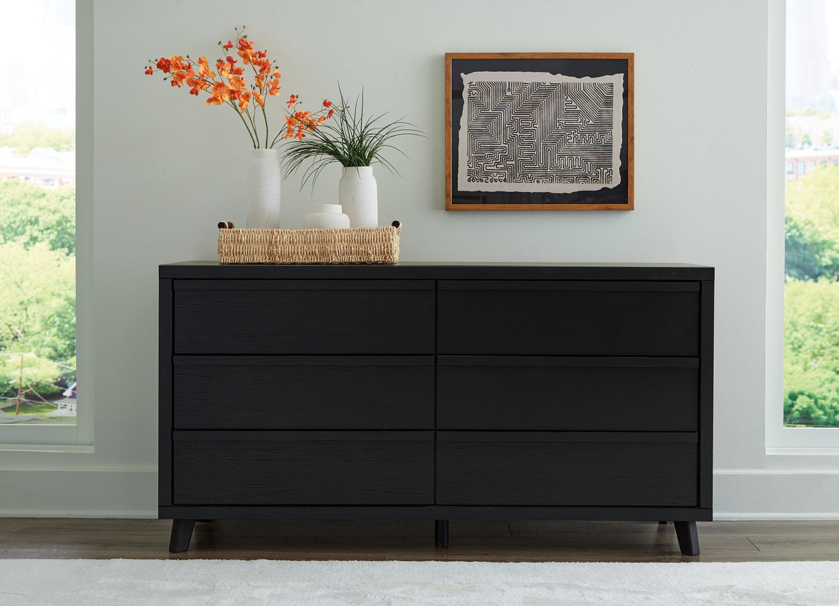 Danziar Black Dresser - B1013-231 - Luna Furniture