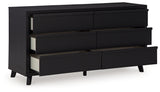 Danziar Black Dresser - B1013-231 - Luna Furniture