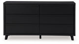 Danziar Black Dresser - B1013-231 - Luna Furniture