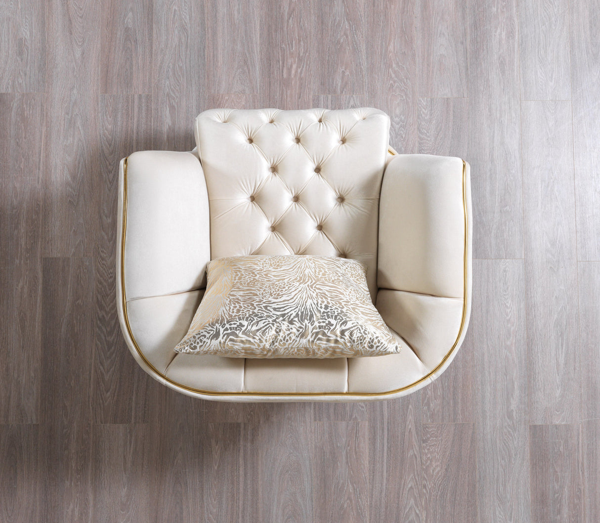 Daphne Ivory Velvet Sofa & Loveseat - DAPHNE SL-IVORY - Luna Furniture