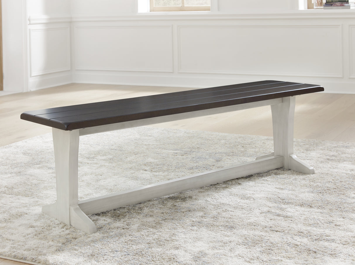 Darborn Gray/Brown 62" Dining Bench - D796-00 - Luna Furniture