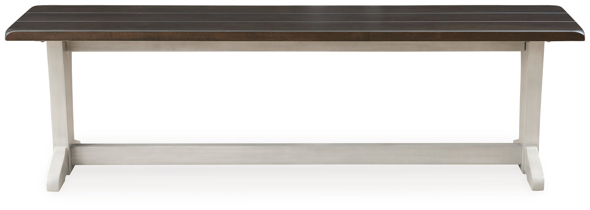 Darborn Gray/Brown 62" Dining Bench - D796-00 - Luna Furniture