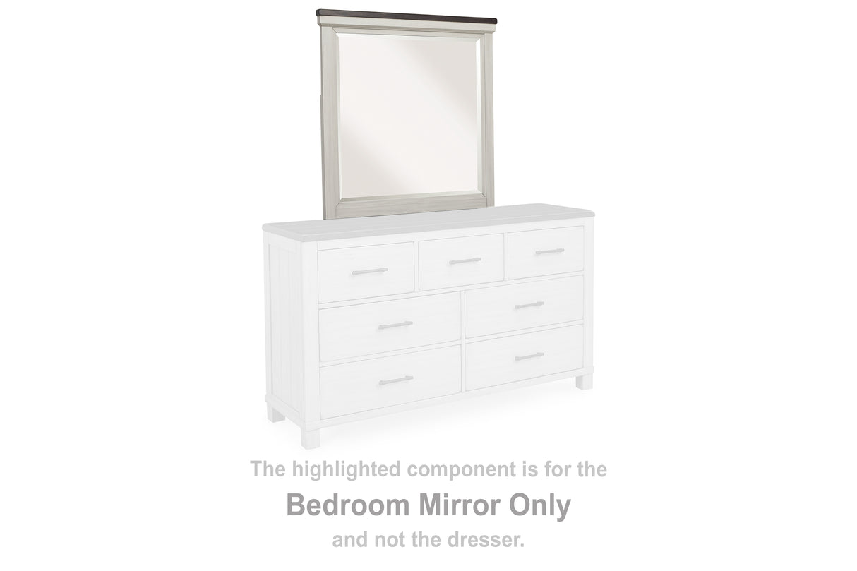 Darborn Gray/Brown Bedroom Mirror from Ashley - Luna Furniture