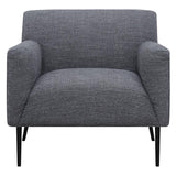 Darlene Charcoal Upholstered Tight Back Accent Chair from Coaster - Luna Furniture