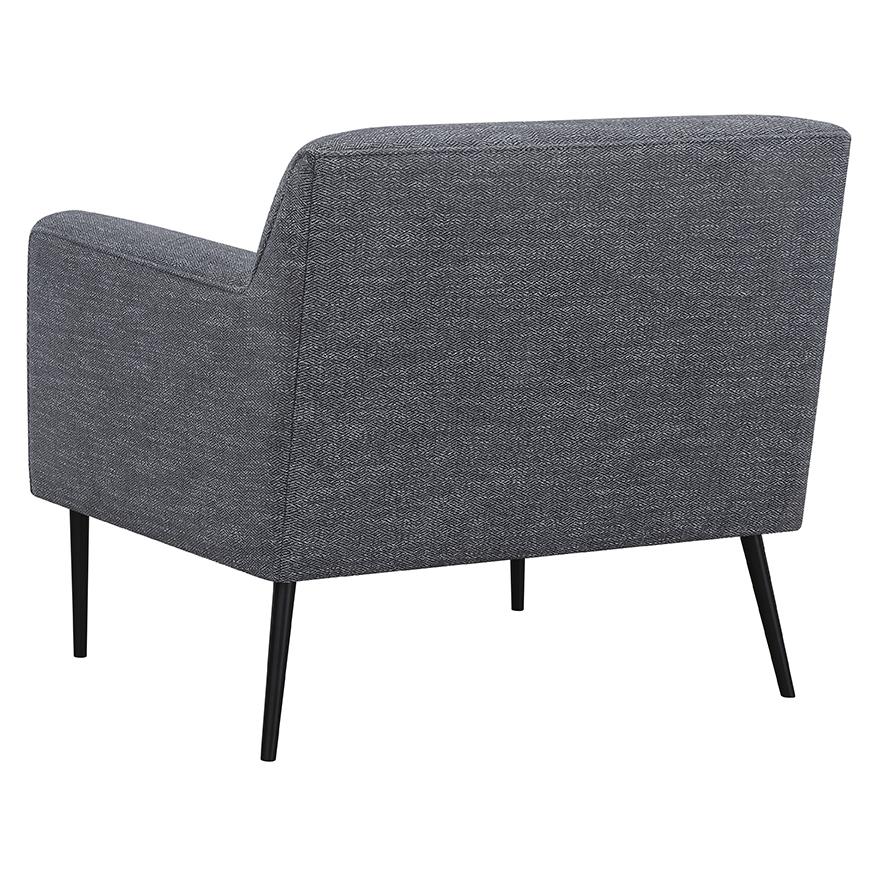 Darlene Charcoal Upholstered Tight Back Accent Chair from Coaster - Luna Furniture