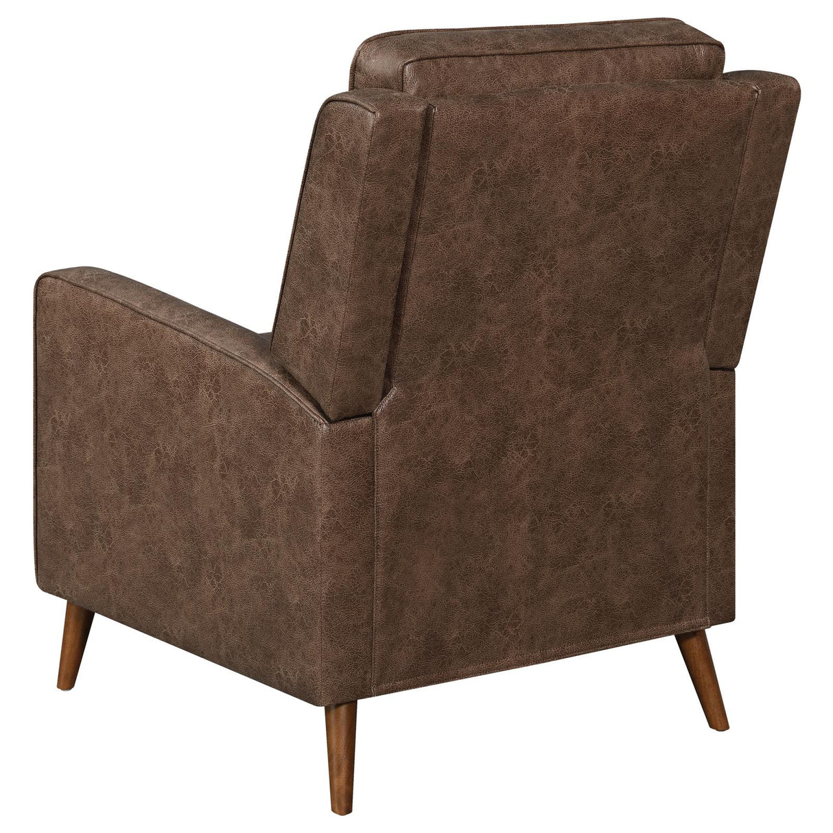 Davidson Upholstered Tufted Push Back Recliner Brown from Coaster - Luna Furniture