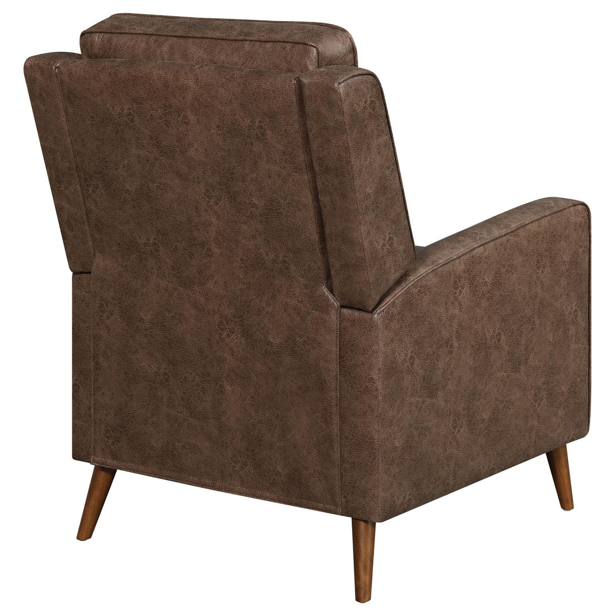 Davidson Upholstered Tufted Push Back Recliner Brown from Coaster - Luna Furniture