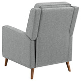 Davidson Upholstered Tufted Push Back Recliner Gray from Coaster - Luna Furniture