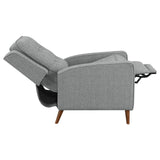 Davidson Upholstered Tufted Push Back Recliner Gray from Coaster - Luna Furniture