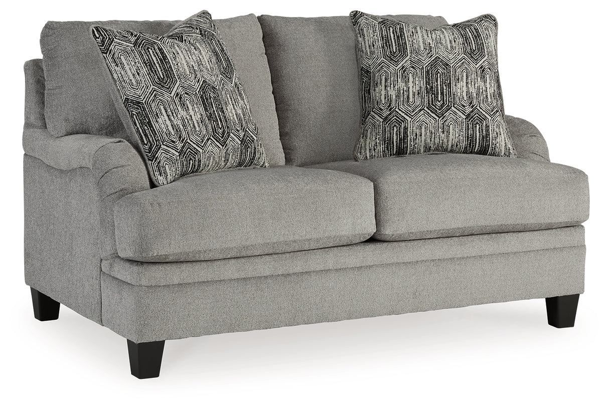 Davinca Charcoal Loveseat - 3520435 - Luna Furniture