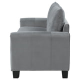 Davis  Upholstered Rolled Arm Sofa Grey - 509634 - Luna Furniture