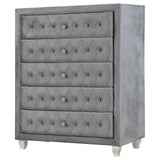 Deanna 5-drawer Rectangular Chest Grey - 205105 - Luna Furniture