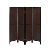 Deepika 4-Panel Folding Screen Tobacco/Cappuccino from Coaster - Luna Furniture