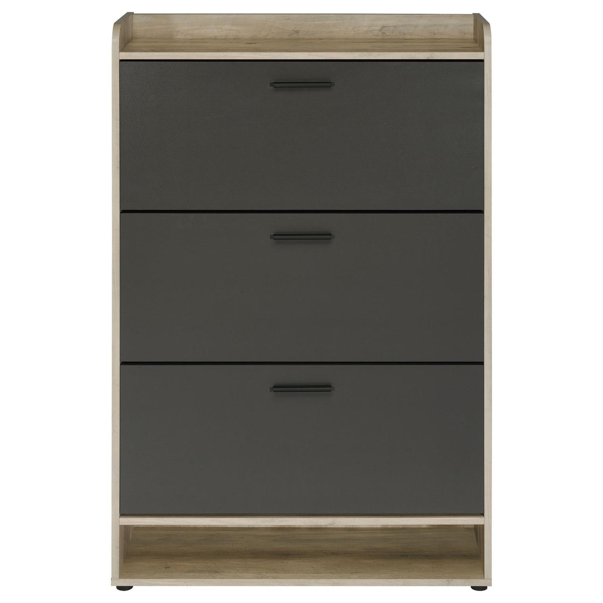 Denia 3-tier Shoe Storage Cabinet Antique Pine and Grey - 950404 - Luna Furniture