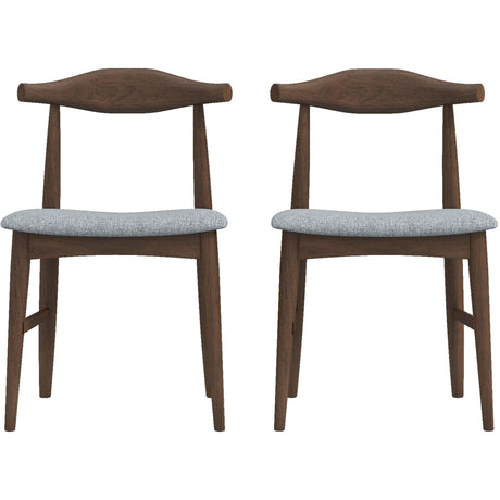 Destiny Dining Chairs (Set of 2) Black Vegan Leather - AFC00037 - Luna Furniture