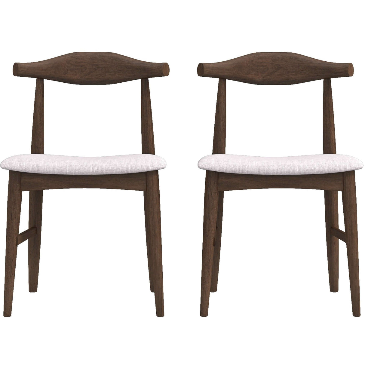 Destiny Dining Chairs (Set of 2) Black Vegan Leather - AFC00037 - Luna Furniture