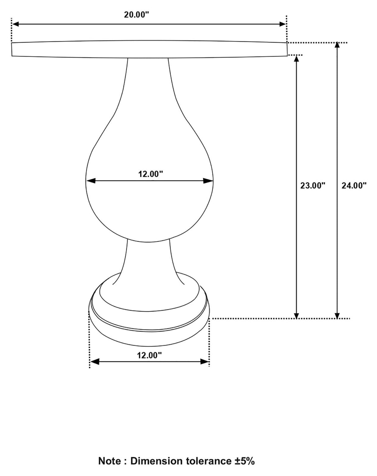 Dianella Round Pedestal Accent Table from Coaster - Luna Furniture