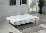 Dilleston Tufted Back Upholstered Sofa Bed White from Coaster - Luna Furniture