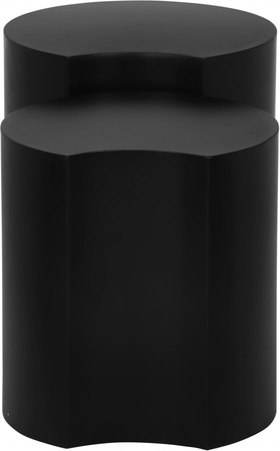 Dimple 2 Piece Modular Nesting End Table Black from Meridian - Luna Furniture