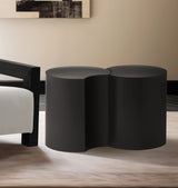 Dimple 2 Piece Modular Nesting End Table Black from Meridian - Luna Furniture