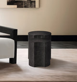 Dimple 2 Piece Modular Nesting End Table Black from Meridian - Luna Furniture