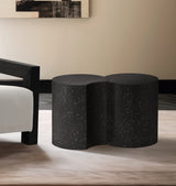 Dimple 2 Piece Modular Nesting End Table Black from Meridian - Luna Furniture