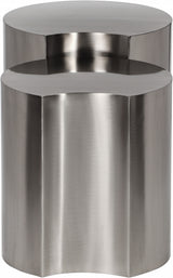 Dimple 2 Piece Modular Nesting End Table Silver from Meridian - Luna Furniture