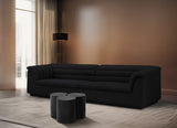 Dimple 3 Piece Modular Nesting Coffee Table Black from Meridian - Luna Furniture