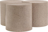 Dimple 3 Piece Modular Nesting Coffee Table Taupe from Meridian - Luna Furniture