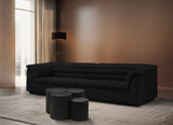 Dimple 4 Piece Modular Nesting Coffee Table Black from Meridian - Luna Furniture