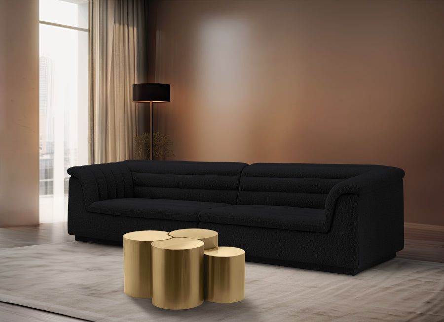 Dimple 4 Piece Modular Nesting Coffee Table Gold from Meridian - Luna Furniture