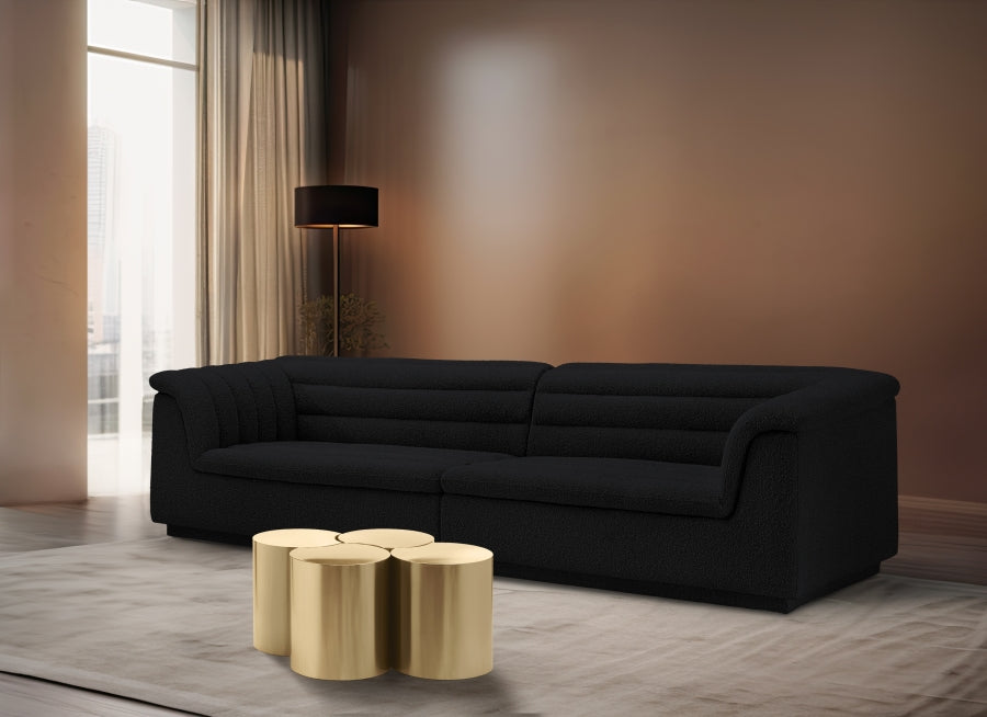 Dimple 4 Piece Modular Nesting Coffee Table Gold from Meridian - Luna Furniture