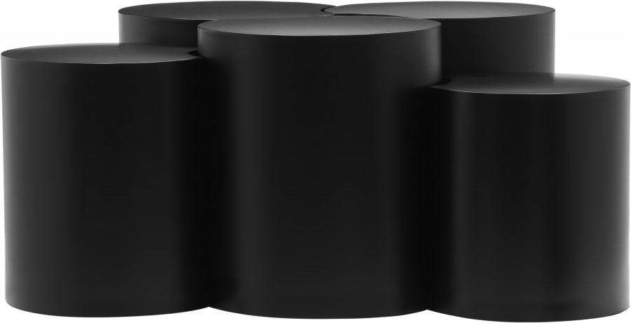 Dimple 5 Piece Modular Nesting Coffee Table Black from Meridian - Luna Furniture