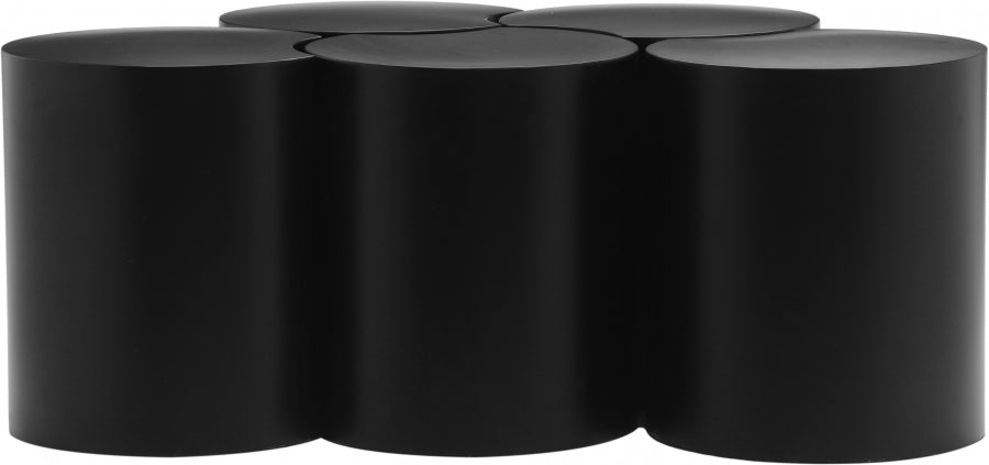 Dimple 5 Piece Modular Nesting Coffee Table Black from Meridian - Luna Furniture