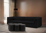 Dimple 6 Piece Modular Nesting Coffee Table Black from Meridian - Luna Furniture