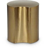 Dimple End Table Gold from Meridian - Luna Furniture