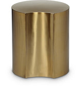 Dimple End Table Gold from Meridian - Luna Furniture