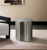 Dimple End Table Silver from Meridian - Luna Furniture