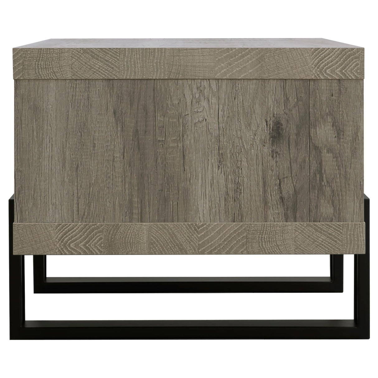 Dinard Gray Driftwood Coffee Table with Shelf from Coaster - Luna Furniture