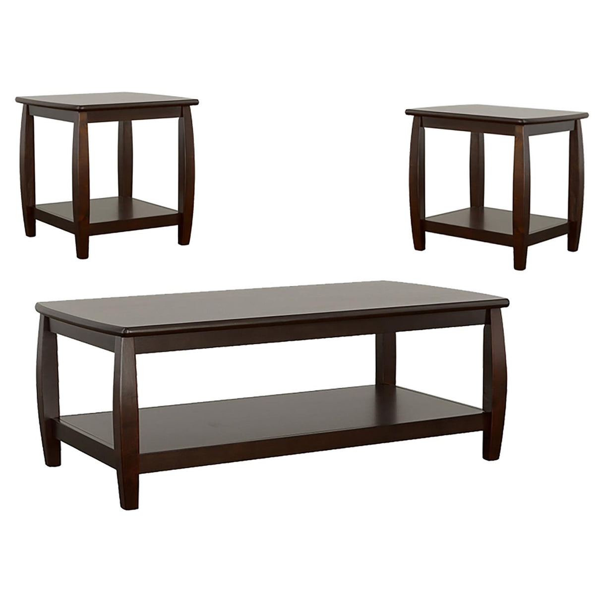 Dixon 3-piece Coffee Table Set Espresso from Coaster - Luna Furniture