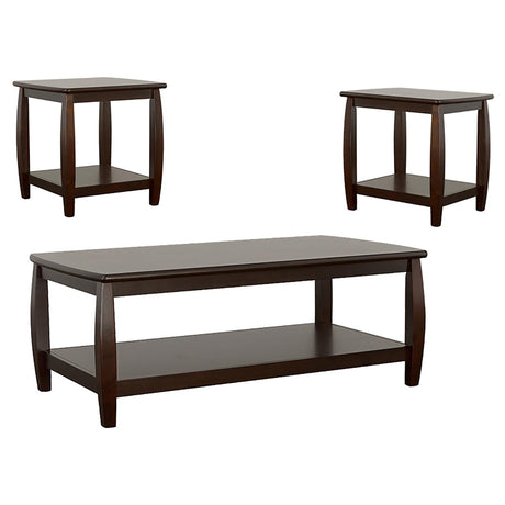 Dixon 3-piece Coffee Table Set Espresso from Coaster - Luna Furniture