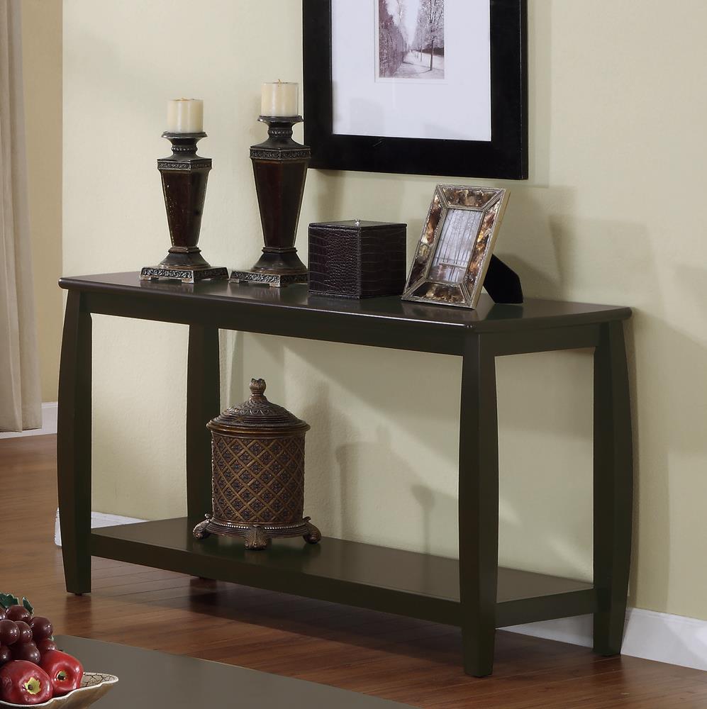 Dixon Rectangular Sofa Table with Lower Shelf Espresso from Coaster - Luna Furniture