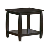 Dixon Square End Table with Bottom Shelf Espresso from Coaster - Luna Furniture