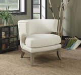 Dominic Barrel Back Accent Chair White and Weathered Grey - 902559 - Luna Furniture