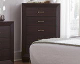 Dorian Brown/Dark Cocoa 5-Piece Twin Bedroom Set from Coaster - Luna Furniture