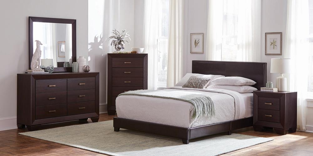 Dorian Brown/Dark Cocoa 5-Piece Twin Bedroom Set from Coaster - Luna Furniture